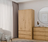 Kleiderschrank Malwa SS-90 EICHE ARTISAN – Produktabbildung 7