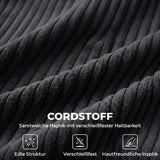 HOMCOM Ecksofa 4-Sitzer U-Form Sofa mit Stauraum-Ottomane, 306 cm Eckcouch mit Cord-Optik, 4 Kissen, für – Produktabbildung 7