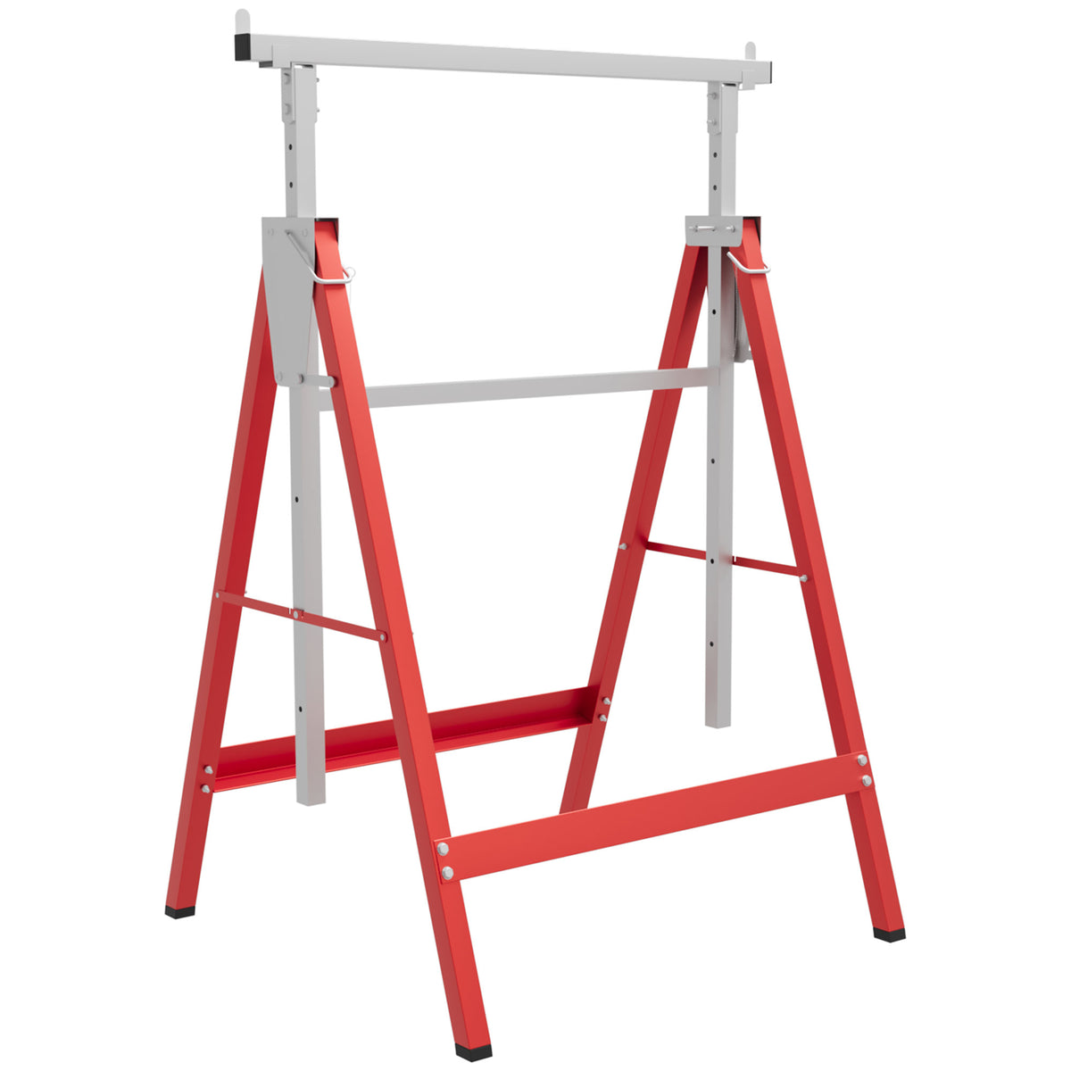 HOMCOM 2 x Gerüstbock, Unterstellbock, Stahl, Rot