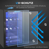 HOMCOM Weinkühlschrank 24 Flaschen, 68 Liter Kapazität, 4–16 °C Standgerät für Getränke, Bier und Wein – Produktabbildung 8