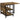 HOMCOM Esstisch Klapptisch klappbarer Esstisch, Industriedesign, 140 cm x 80 cm x 75 cm, Braun + Schwarz