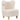 Kindersessel, Plüschsessel mit Bärenohren, Fleece-Bezug, Schaumstoff, Beige