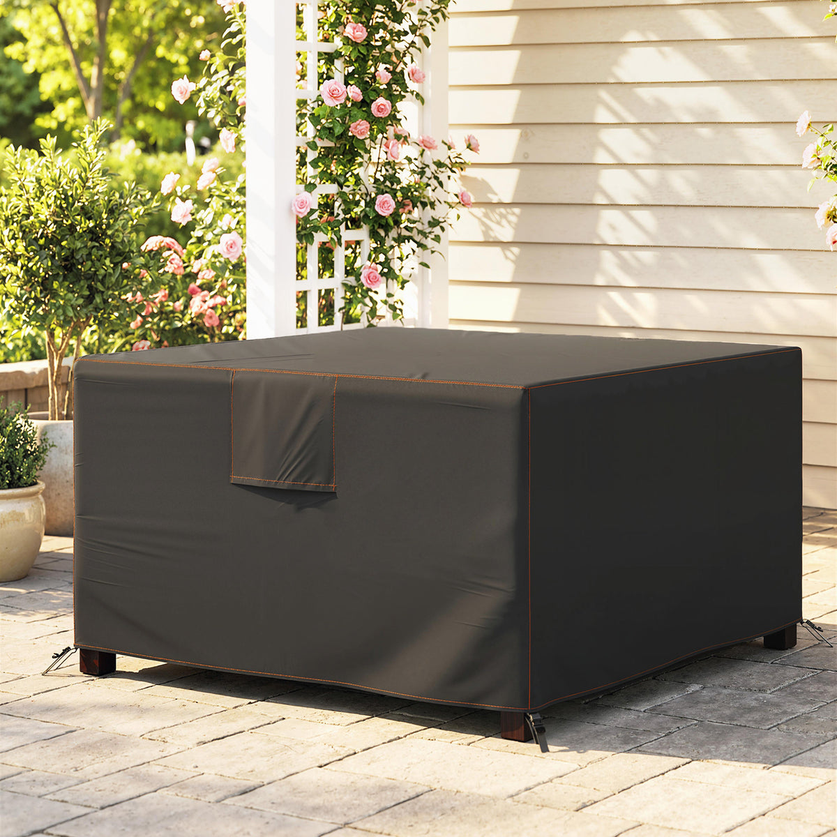 Outsunny Schutzhülle für Gartenmöbel Winterfest Wasserdicht Abdeckung Anti-UV Abdeckplane 420D Oxford – Produktabbildung 2