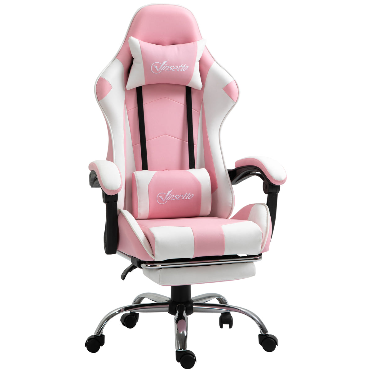 Gamingstuhl Computerstuhl Ergonomischer Bürostuhl Gamer Stuhl mit Kopfstütze Lendenkissen Bürostuhl