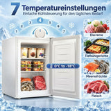 HOMCOM Mini-Gefrierschrank 59 l, Tisch-Gefrierschrank, Türanschlag wechselbar, Ablagen entnehmbar, Temp – Produktabbildung 4