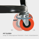 HOMCOM Werkstatthocker, robust & komfortabel, 38x35x37cm, Rot/Schwarz – Produktabbildung 5