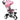 HOMCOM 6-in-1 Kinderdreirad mit Schiebestange, Dach, Gurt, Ablagekorb, 18+ Monate, Rosa