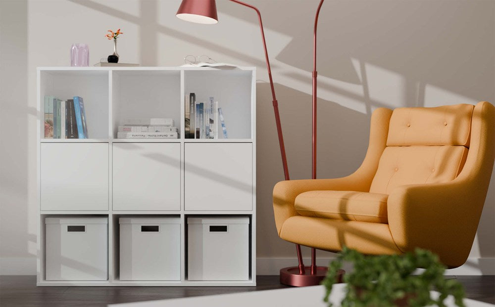3 x TÜREN MALAX 3D FRONTEN FÜR WÜRFELREGAL MALAX 3x3 H TIP-ON WEISS – Produktabbildung 2