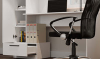 Set Schreibtisch + Regal COSMO WEISS – Produktabbildung 4