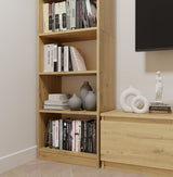 REGAL RIMINI Schrank 50 cm 7 Ablagen für Bücher Ordner Büro EICHE ARTISAN – Produktabbildung 3