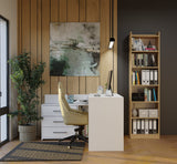 REGAL RIMINI Schrank 50 cm 7 Ablagen für Bücher Ordner Büro EICHE ARTISAN – Produktabbildung 4