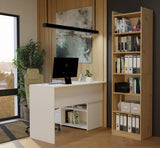 REGAL RIMINI Schrank 50 cm 7 Ablagen für Bücher Ordner Büro EICHE ARTISAN – Produktabbildung 2