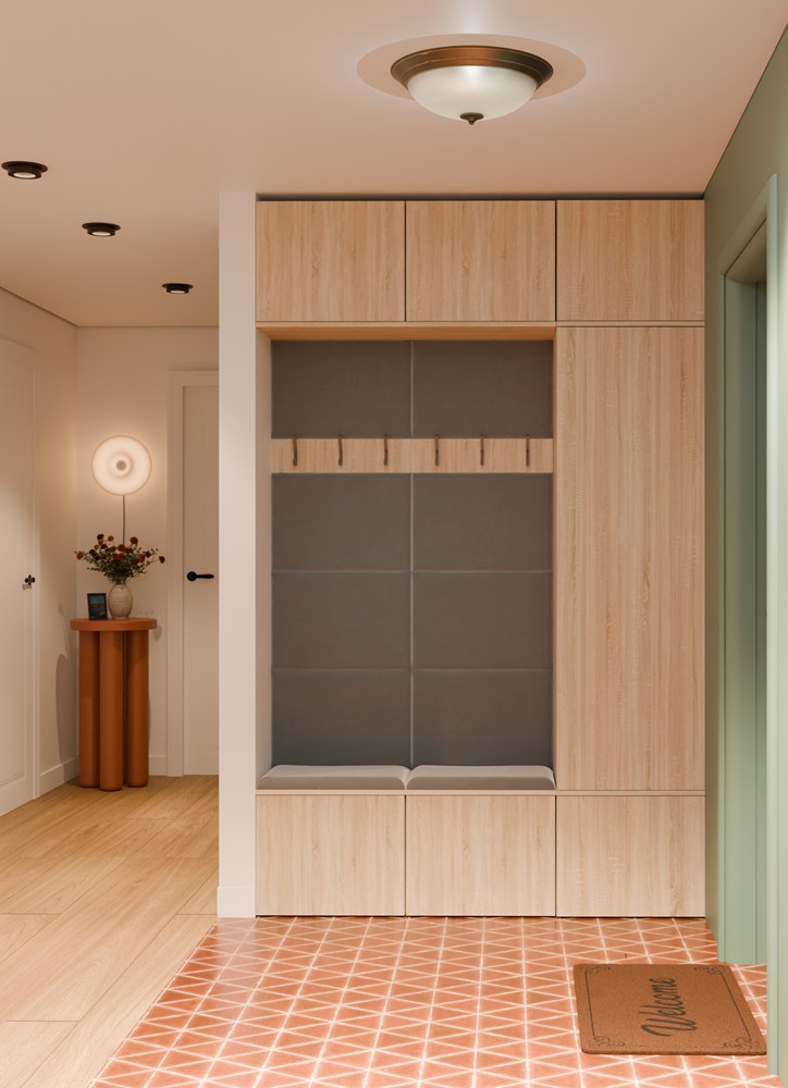 Garderobe HAGA III/1Sz2W EICHE SONOMA + 2x Kleiderpaneel – Produktabbildung 2