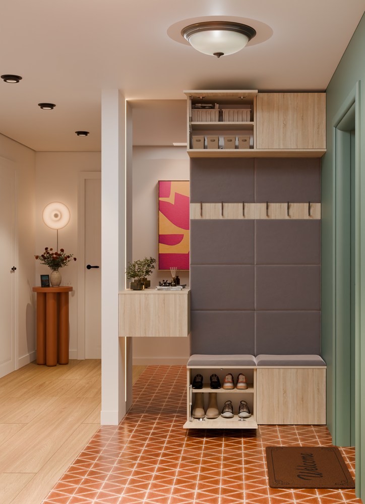 Garderobe Doppel-Kleiderpaneel HAGA II/2W EICHE SONOMA – Produktabbildung 2