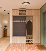 Garderobe HAGA IV/2Sz2W EICHE SONOMA 2x Schrank + 2x Kleiderpaneel – Produktabbildung 2