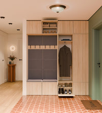 Garderobe HAGA IV/2Sz2W EICHE SONOMA 2x Schrank + 2x Kleiderpaneel – Produktabbildung 2