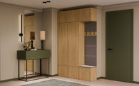 Garderobe HAGA III/2Sz1W EICHE ARTISAN 2x Schrank + Kleiderpaneel – Produktabbildung 2