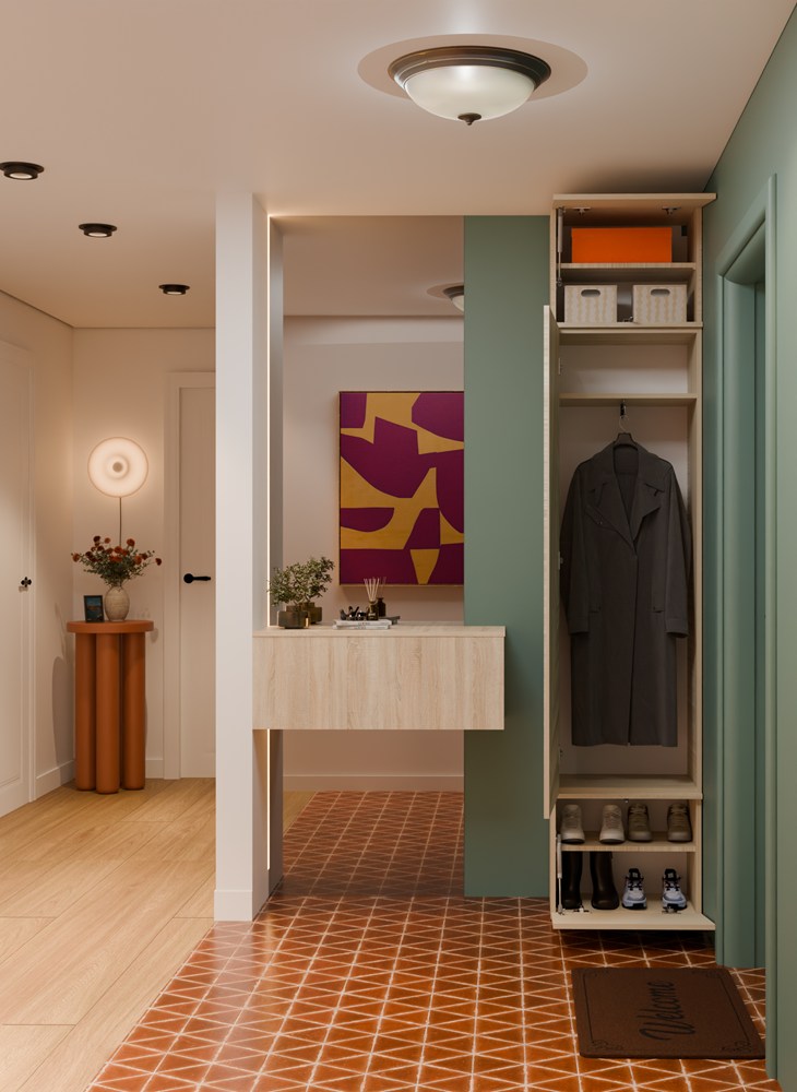 Garderobe Schrank HAGA 1SZ EICHE SONOMA – Produktabbildung 4