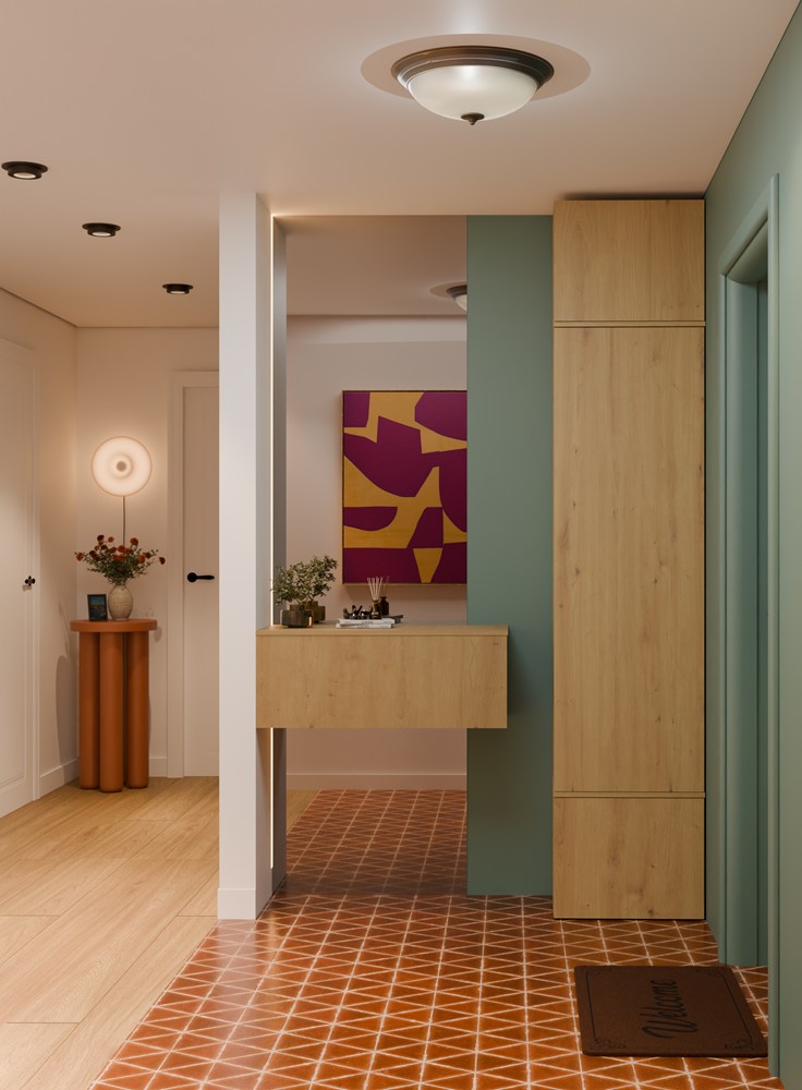 Garderobe Schrank HAGA 1SZ EICHE ARTISAN – Produktabbildung 3