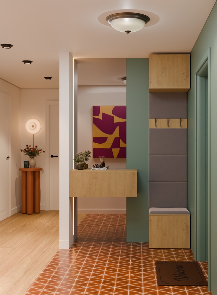Garderobe Kleiderpaneel HAGA 1W EICHE ARTISAN – Produktabbildung 3