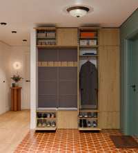 Garderobe HAGA IV/2Sz2W EICHE ARTISAN 2x Schrank + 2x Kleiderpaneel – Produktabbildung 3