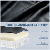 HOMCOM Massagesessel mit Wipp-, Liege- & Wärmefunktion, 3 Modi, drehbar, Schwarz – Produktabbildung 6