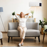 HOMCOM Elektro-Heizung, Wandmontage, Schwingfunktion, 2 Modi, Timer, LED-Anzeige, Weiß – Produktabbildung 8