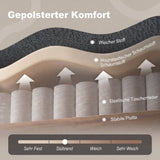 HOMCOM Futon-Schlafsofa, verstellbare Rückenlehne, 2-Sitzer mit 2 Kissen, Dunkelgrau – Produktabbildung 6