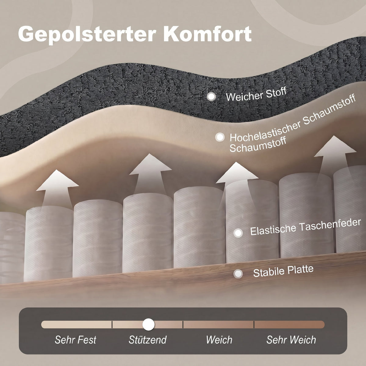 HOMCOM Futon-Schlafsofa, verstellbare Rückenlehne, 2-Sitzer mit 2 Kissen, Dunkelgrau – Produktabbildung 6