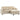 HOMCOM Ecksofa 216 cm 3-Sitzer L-Form Sofa mit Umkehrbarem Aufbwahrungshocker, Cord-Optik, Breiter