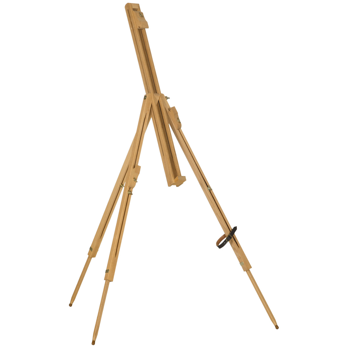 Vinsetto Staffelei, höhenverstellbar, klappbar, natürliches Buchenholz, für Leinwände bis 107H cm