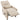 HOMCOM Relaxsessel mit Massage & Wärme, Liegefunktion, 2 Seitentaschen und ausziehbarer Fußstütze, Beige