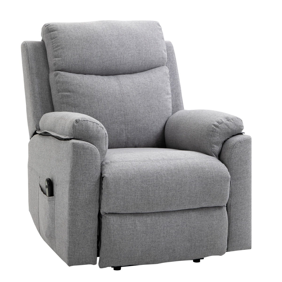 HOMCOM Relaxsessel mit Aufstehhilfe, elektrisch, Liegefunktion, Fernbedienung, Taschenfederkern, bis 120 kg