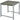 Outsunny Gartentisch Garten Beistelltisch Tisch Gartenmöbel mit Hartglas Polyrattan + Aluminium Grau 50 x