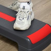 HOMCOM Stepper höhenverstellbare Stepper Aerobic Stepper, Rot + Schwarz – Produktabbildung 9
