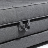 HOMCOM Schlafsofa Klappsofa 2-Sitzer Stoffsofa Bettsofa Sofa mit Schlaffunktion Sofagarnitur – Produktabbildung 8